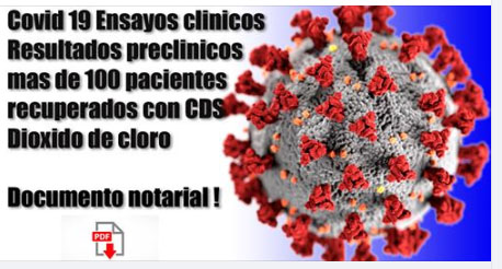 Estudio clínico realizado por medicos de Ecuador dioxido de cloro sana el covid19  Asociación Ecuatoriana de Médicos Expertos en Medicina Integrativa https://www.aememi.org/ 